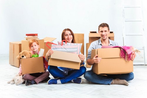 Packing boxes and furniture for removals in Waterloo