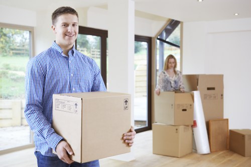 Organised moving day setup for house removals in Waterloo