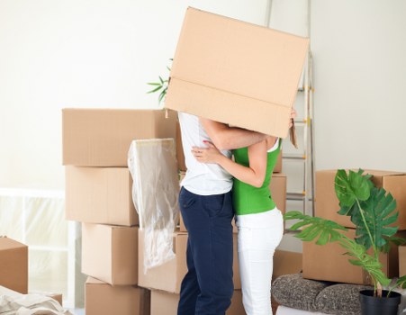 Removal specialists planning a Waterloo flat move near residential buildings
